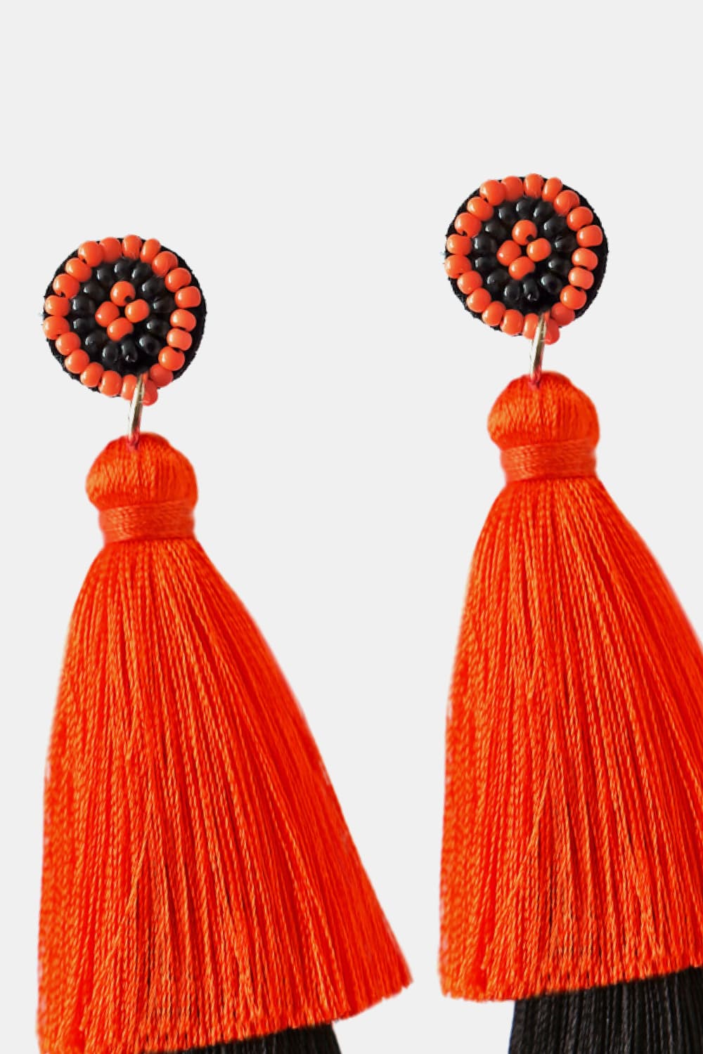 Baeds Detail Triple Layered Tassel Earring